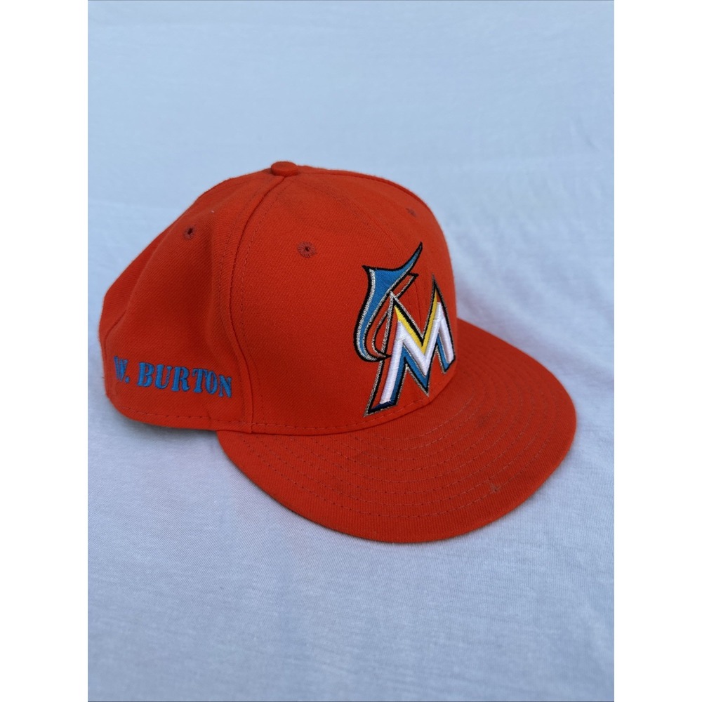 New Era MLB‎ Authentic On Field 59FIFTY Fitted 7 3/8 Cap Miami Marlins Orange